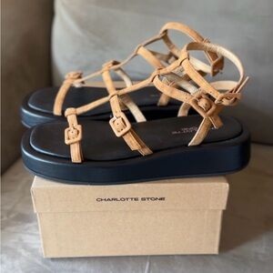 *new in box unworn* Charlotte Stone Pika Flatform Sandals